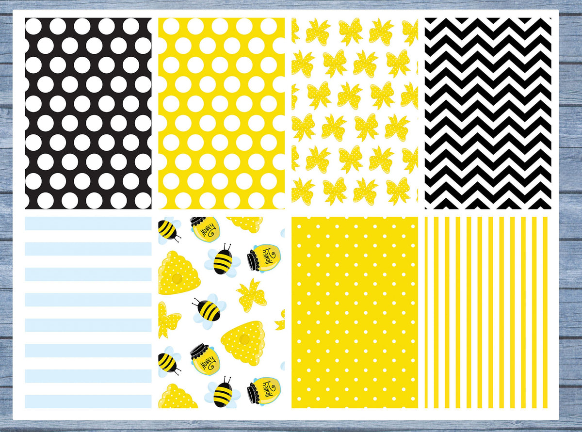 Bees Full Box Planner Stickers, Big Happy Planner, Erin Condren, Classic Happy Planner