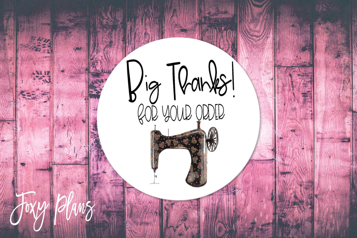 Big Thanks For Your Order, Small Business Stickers, Circle Stickers, Stationary Stickers, Functional Planner Stickers, Envelope Stickers