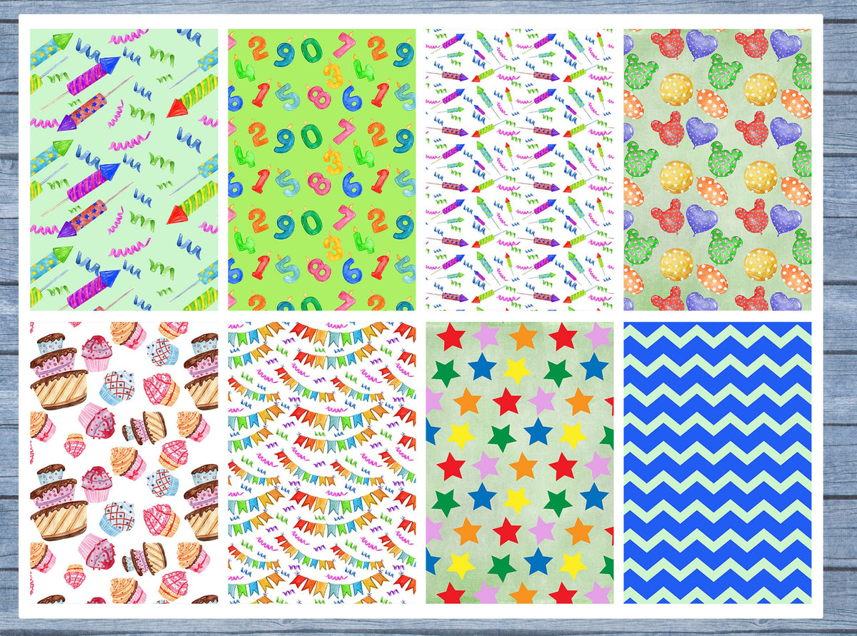 Birthday Full Box Planner Stickers, Big Happy Planner, Erin Condren, Classic Happy Planner