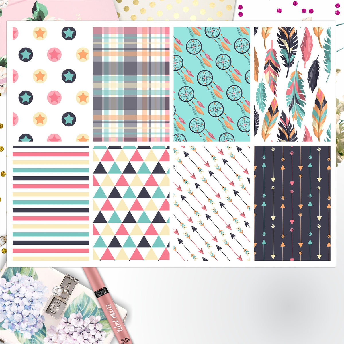 Boho Full Box Big Happy Planner, Erin Condren, Classic Happy Planner