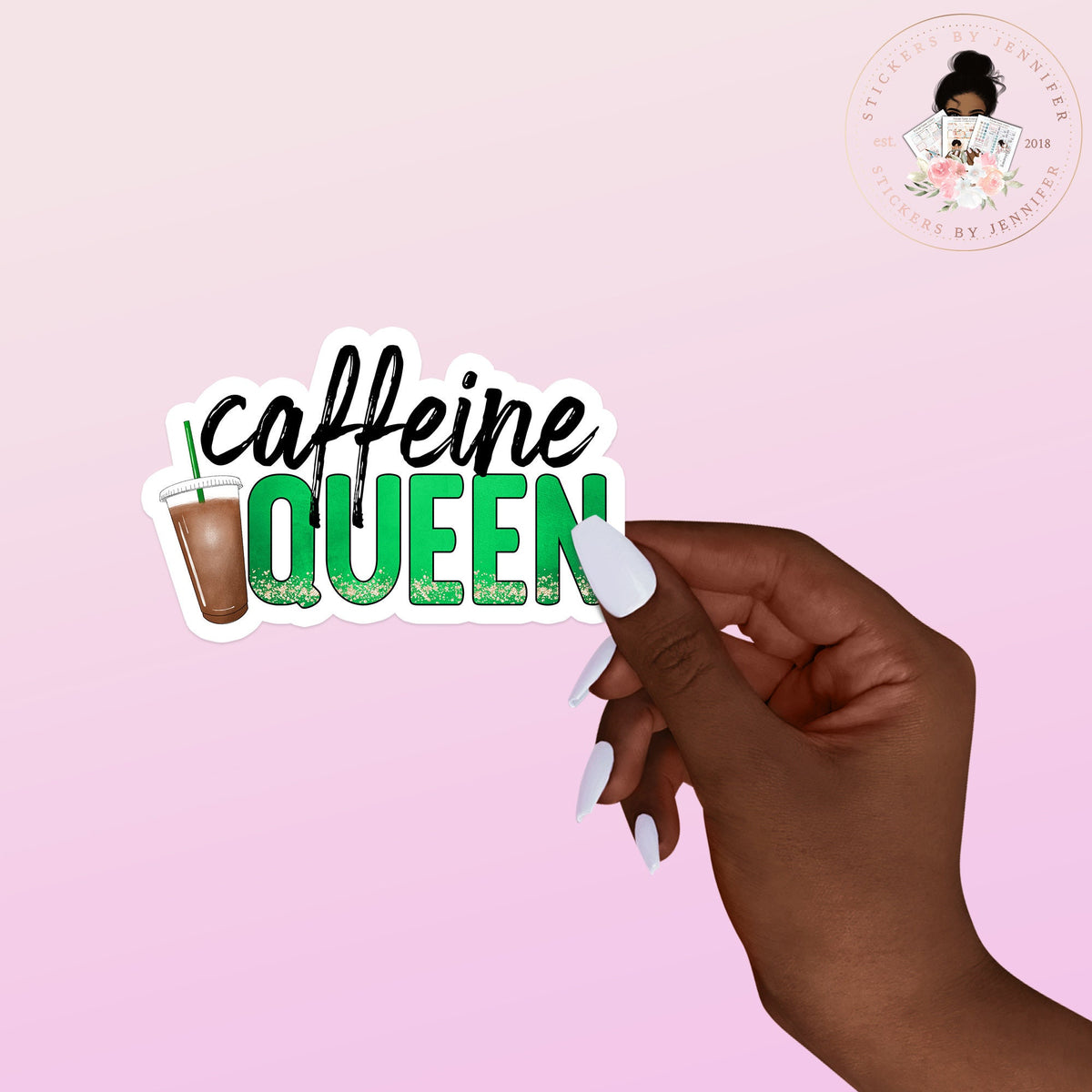 Caffeine Vinyl Sticker