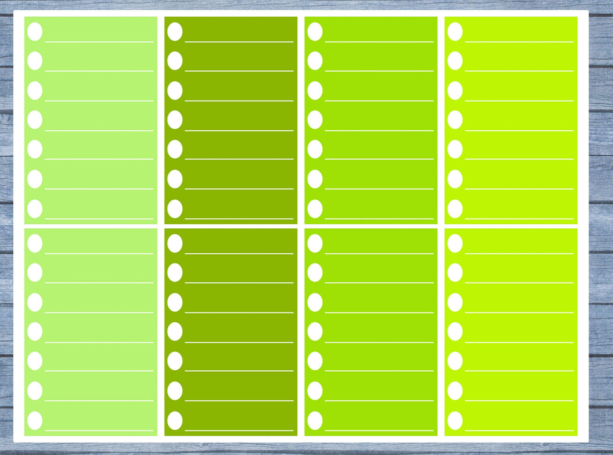 Checklist Lined Full Box Planner Stickers, Full Box Planner Stickers, Functional Planner Stickers, Journal Stickers, Stationary Stickers,