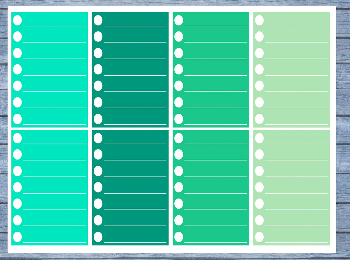 Checklist Lined Full Box Planner Stickers, Full Box Planner Stickers, Functional Planner Stickers, Journal Stickers, Stationary Stickers,