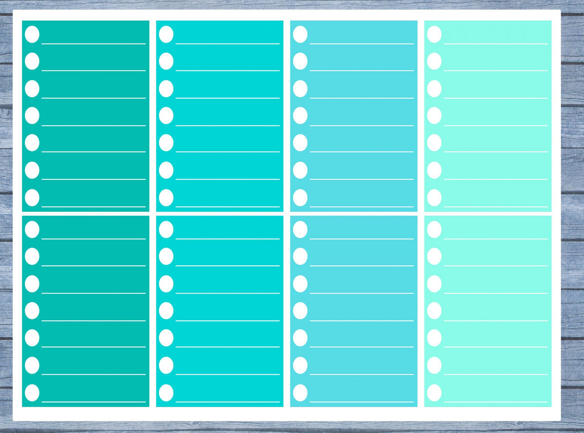 Checklist Lined Full Box Planner Stickers, Full Box Planner Stickers, Functional Planner Stickers, Journal Stickers, Stationary Stickers,
