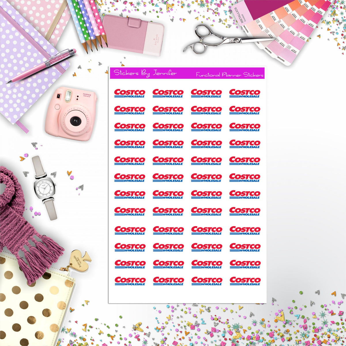 Costco Shopping Trip Reminder Planner Stickers