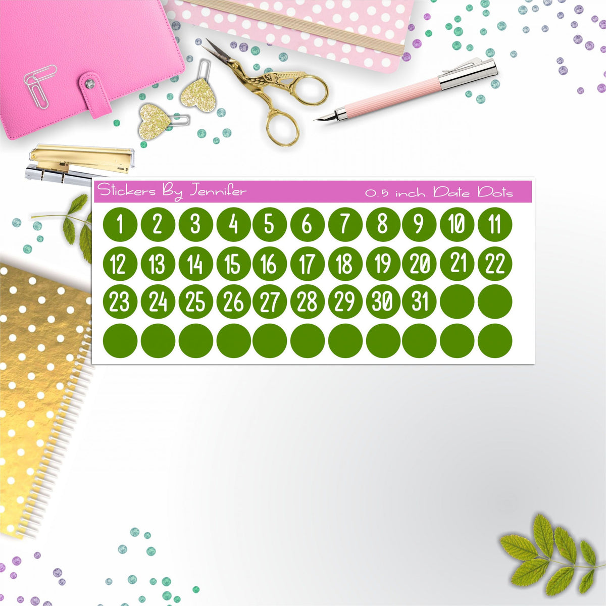 Date Covers, Date Dots, Number Stickers P-33, Planner Stickers, Journal Stickers, Functional Planner Stickers, Stationary Stickers
