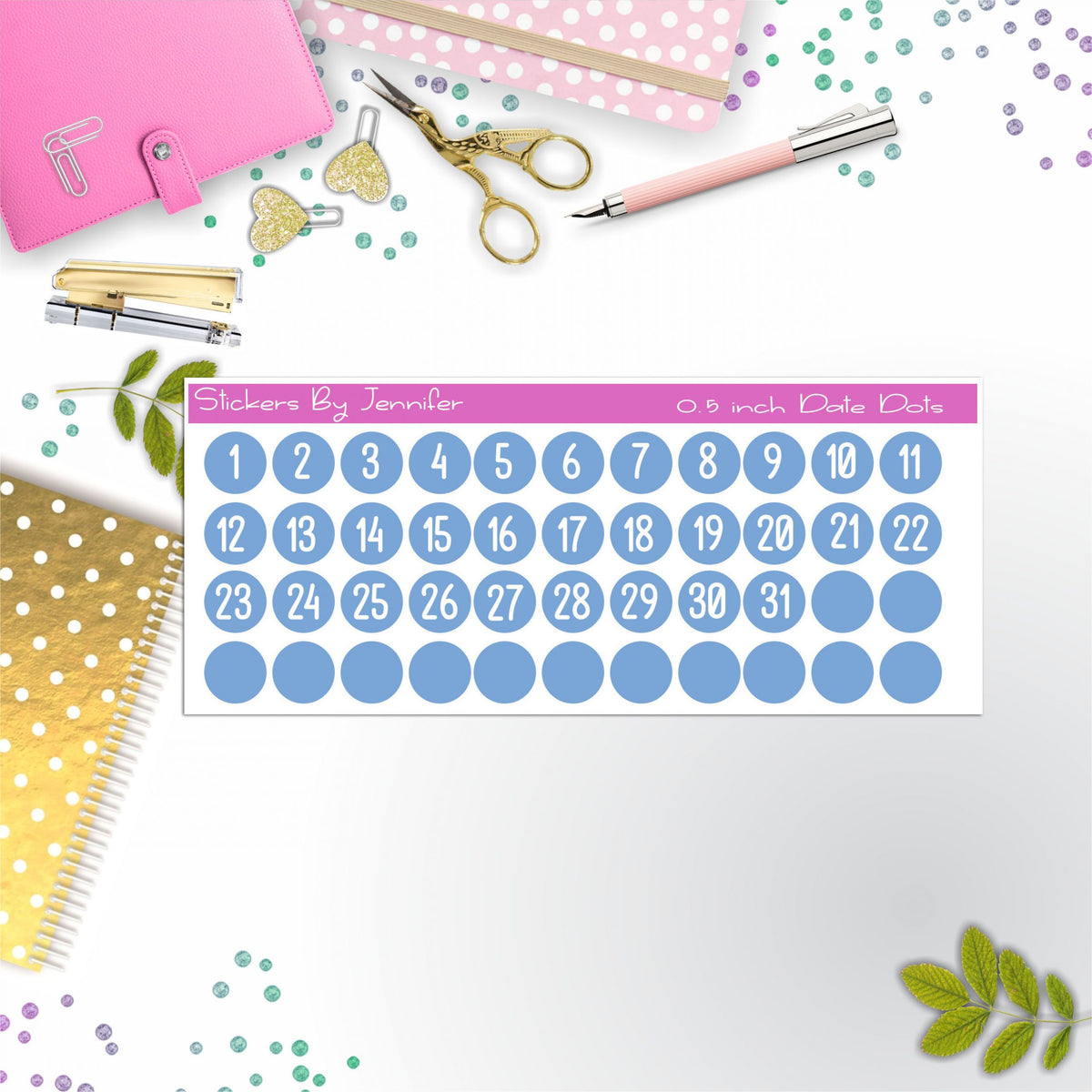 Date Covers, Date Dots P-15, Planner Stickers, Journal Stickers, Functional Planner Stickers, Stationary Stickers
