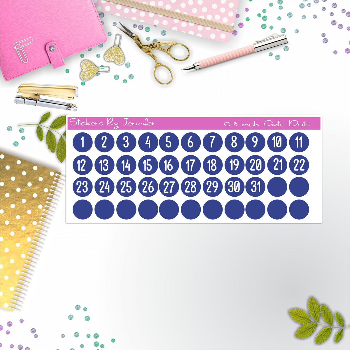 Date Covers, Date Dots P-17, Planner Stickers, Journal Stickers, Functional Planner Stickers, Stationary Stickers