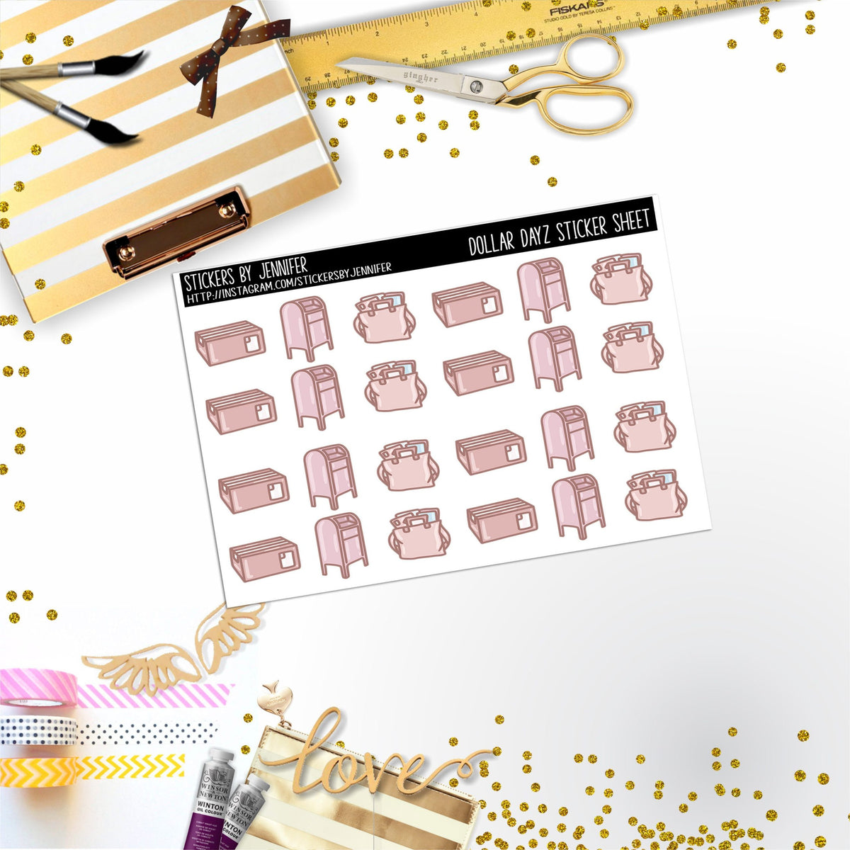 Deco Mini DD128, Planner Stickers, Bullet Journal, Functional Planner Stickers, Stationary Stickers