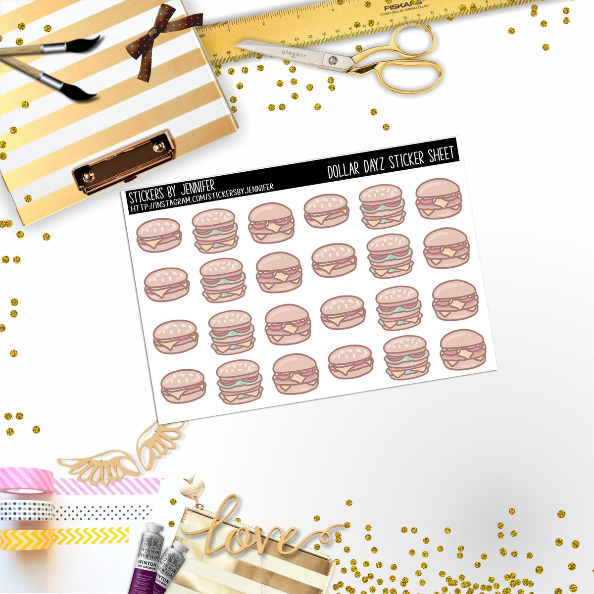 Deco Mini DD144, Planner Stickers, Bullet Journal, Functional Planner Stickers, Stationary Stickers