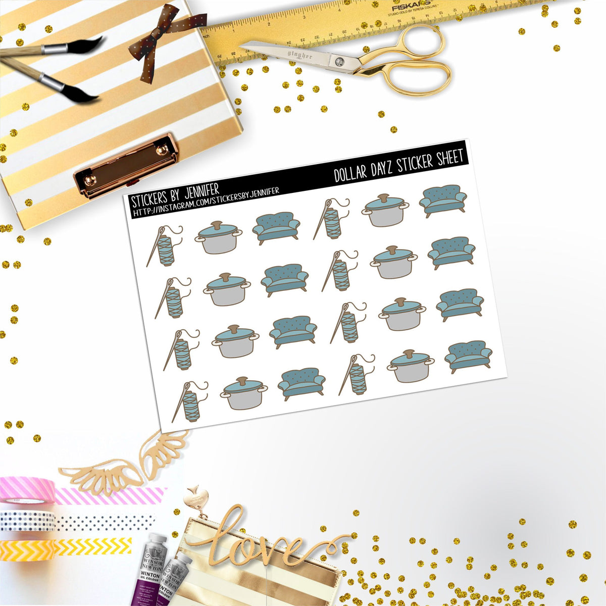Deco Mini DD150, Planner Stickers, Bullet Journal, Functional Planner Stickers, Stationary Stickers