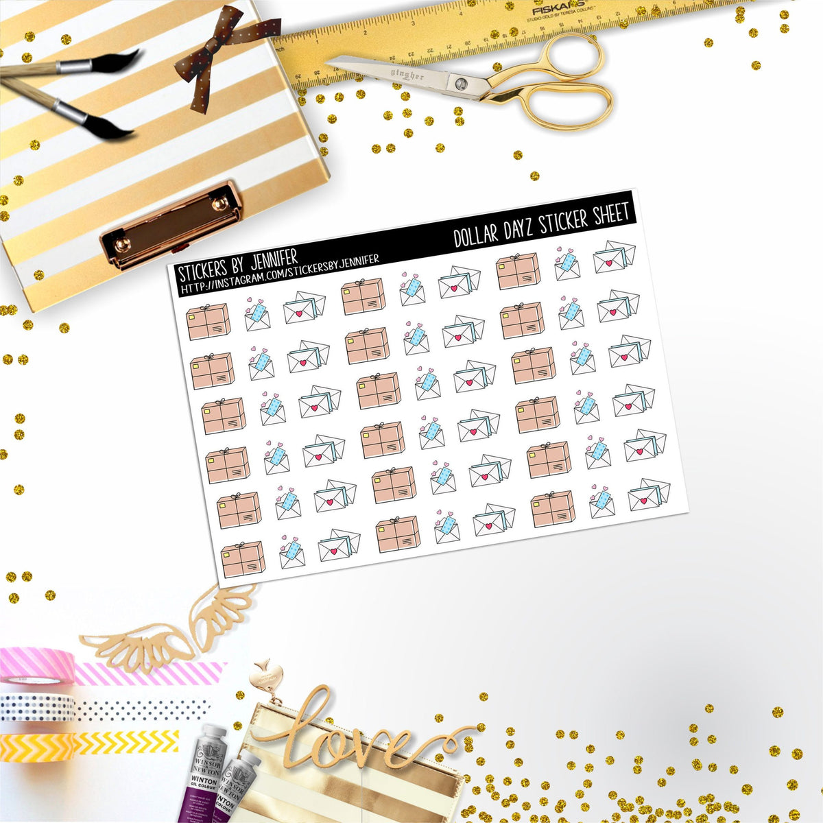 Deco Mini DD187, Planner Stickers, Bullet Journal, Functional Planner Stickers, Stationary Stickers