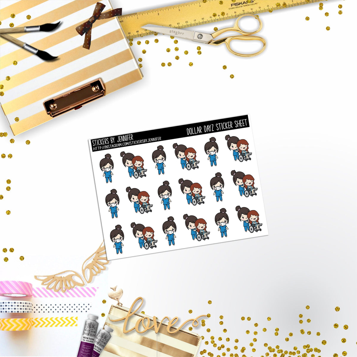Deco Mini DD245, Planner Stickers, Bullet Journal, Functional Planner Stickers, Stationary Stickers