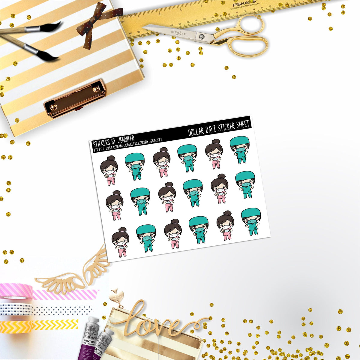 Deco Mini DD246, Planner Stickers, Bullet Journal, Functional Planner Stickers, Stationary Stickers
