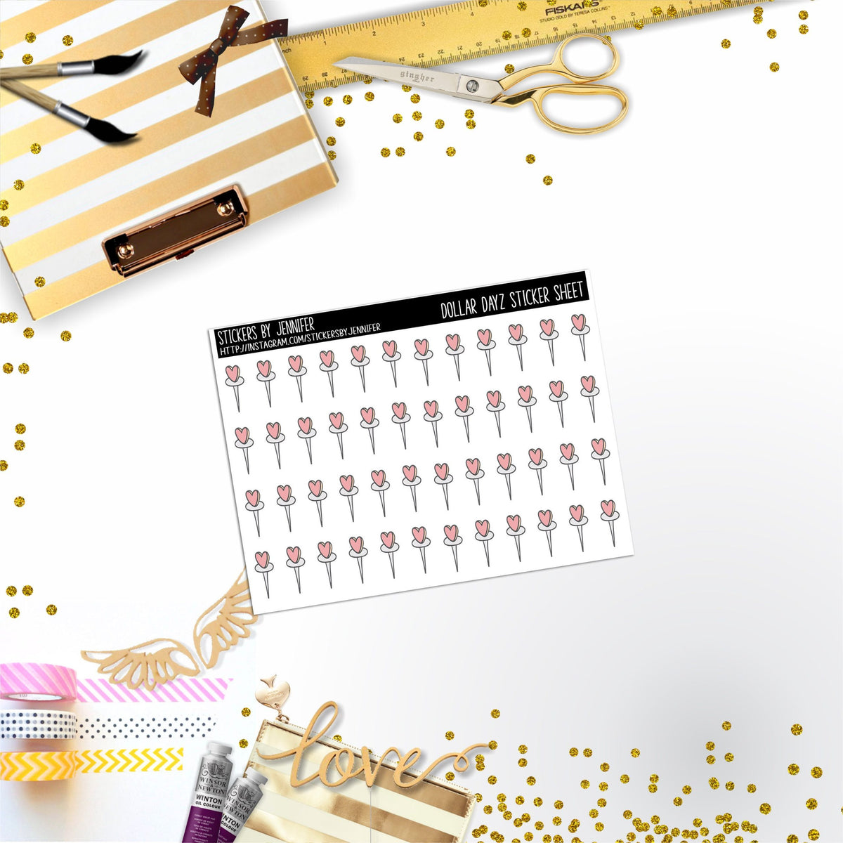 Deco Mini DD261 Planner Stickers, Bullet Journal, Functional Planner Stickers, Stationary Stickers