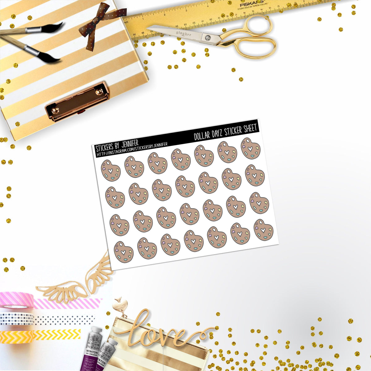 Deco Mini DD340 Planner Stickers, Bullet Journal, Functional Planner Stickers, Stationary Stickers