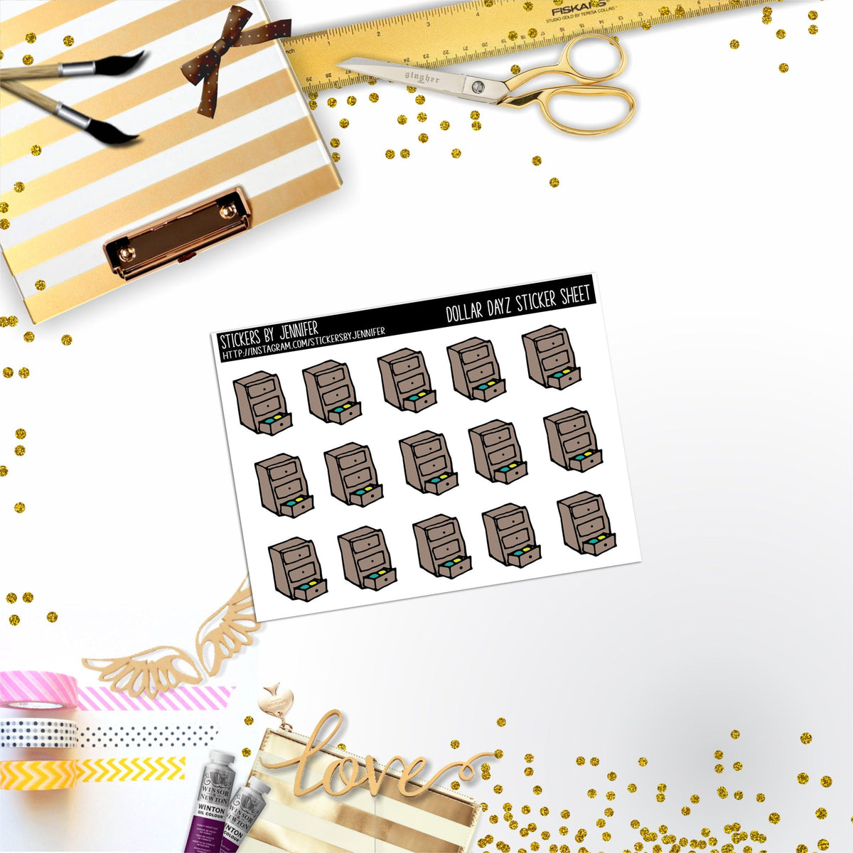 Deco Mini DD345 Planner Stickers, Bullet Journal, Functional Planner Stickers, Stationary Stickers