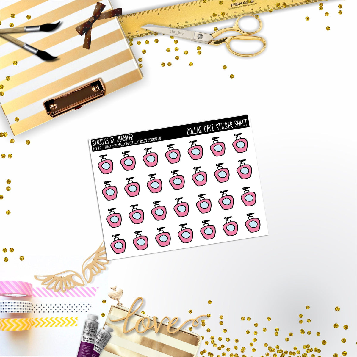 Deco Mini DD381 Planner Stickers, Bullet Journal, Functional Planner Stickers, Stationary Stickers