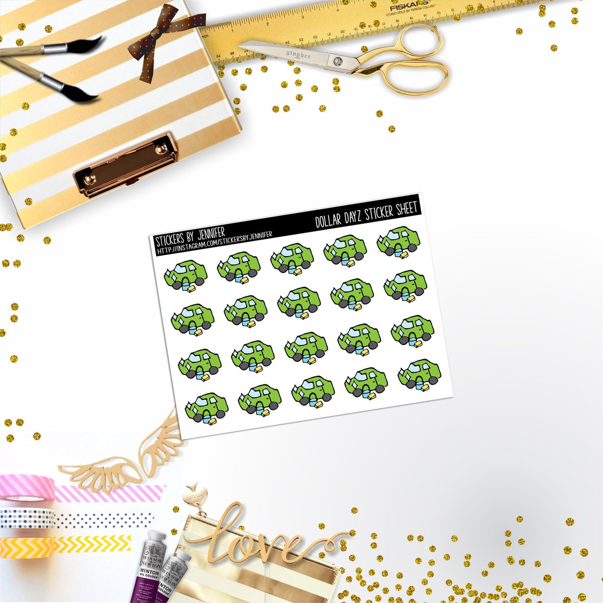 Deco Mini DD391 Planner Stickers, Bullet Journal, Functional Planner Stickers, Stationary Stickers