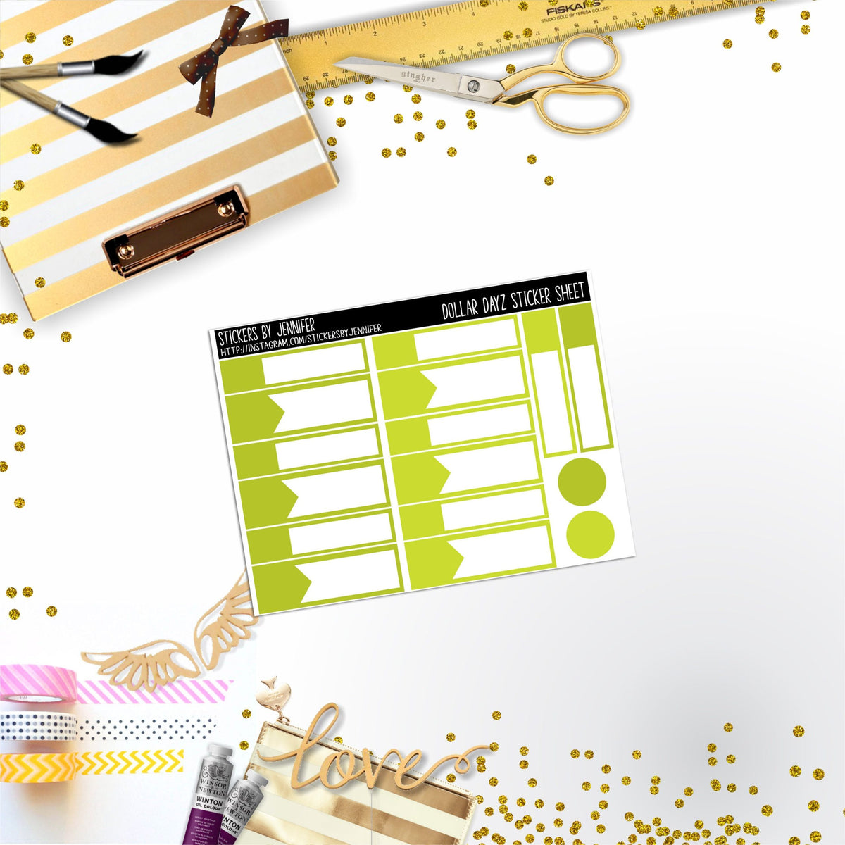 Deco Mini DD405 Planner Stickers, Bullet Journal, Functional Planner Stickers, Stationary Stickers