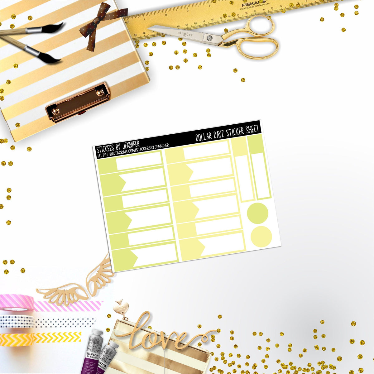 Deco Mini DD406 Planner Stickers, Bullet Journal, Functional Planner Stickers, Stationary Stickers