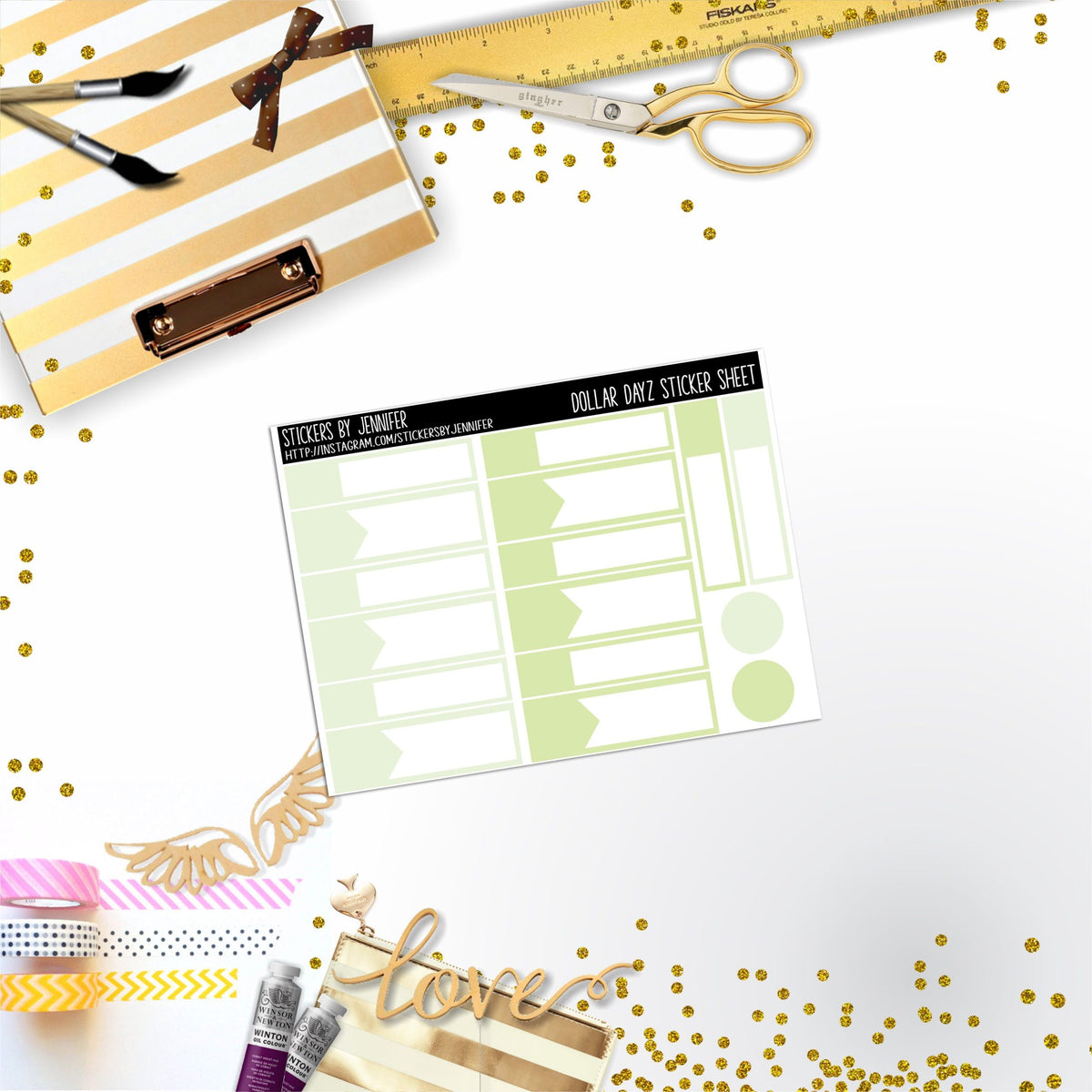 Deco Mini DD407 Planner Stickers, Bullet Journal, Functional Planner Stickers, Stationary Stickers