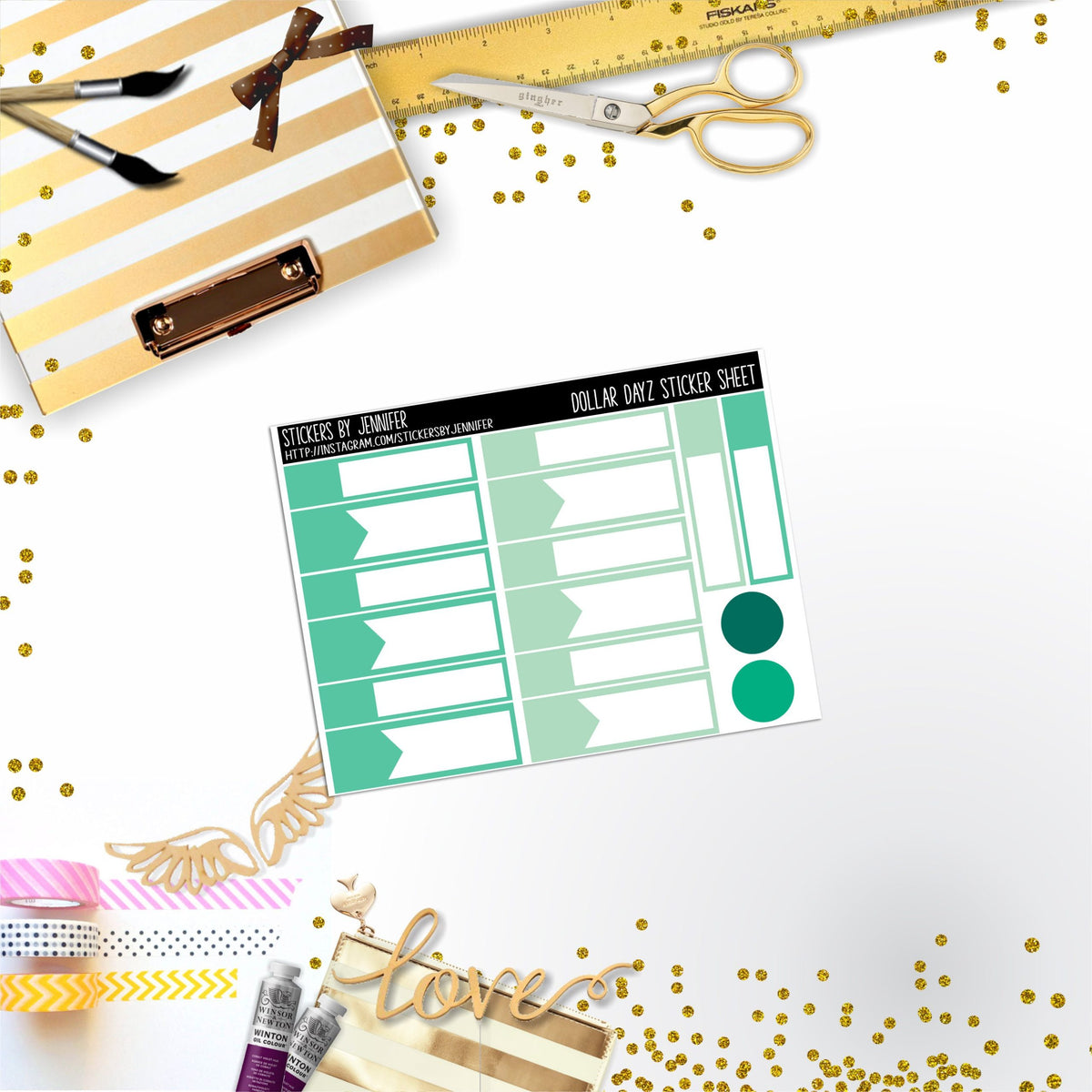 Deco Mini DD413 Planner Stickers, Bullet Journal, Functional Planner Stickers, Stationary Stickers