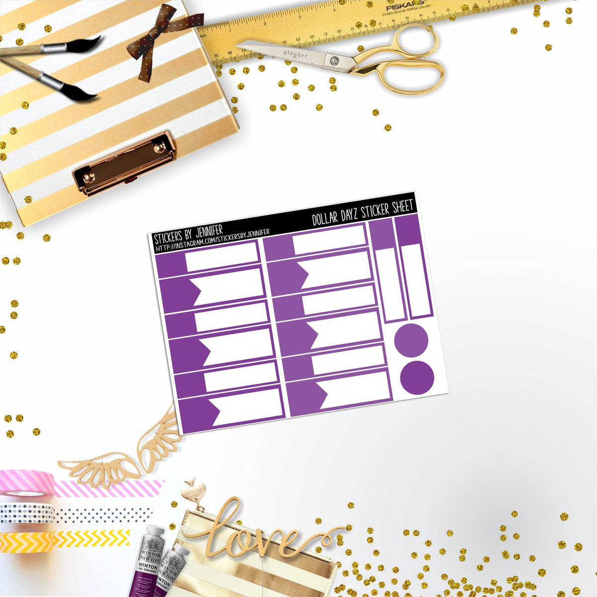 Deco Mini DD427 Planner Stickers, Bullet Journal, Functional Planner Stickers, Stationary Stickers