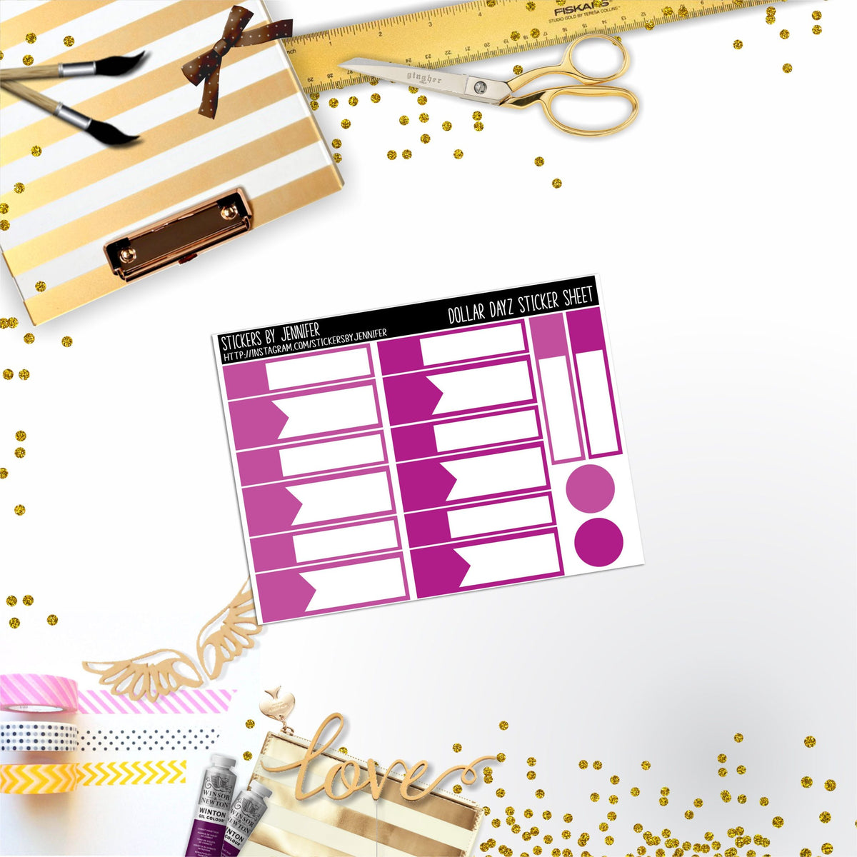 Deco Mini DD431 Planner Stickers, Bullet Journal, Functional Planner Stickers, Stationary Stickers
