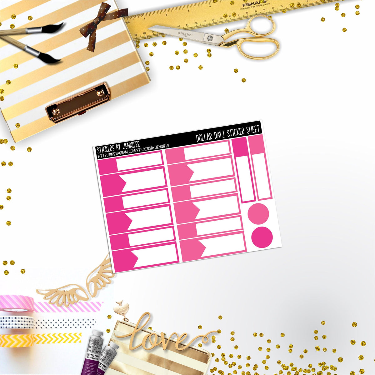 Deco Mini DD433 Planner Stickers, Bullet Journal, Functional Planner Stickers, Stationary Stickers