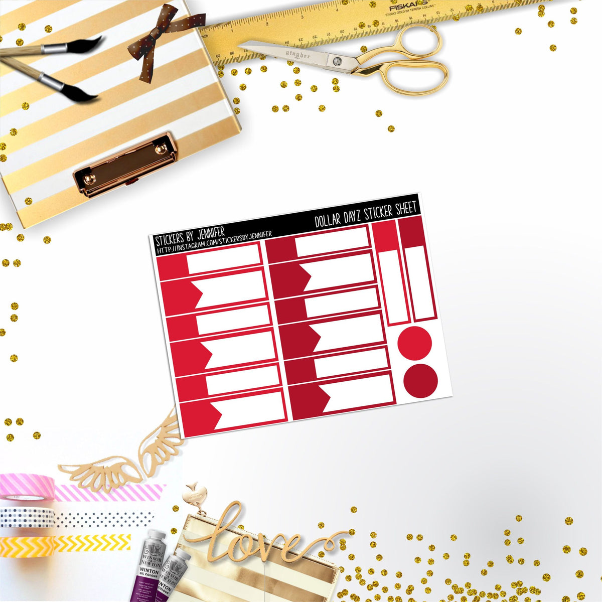Deco Mini DD438 Planner Stickers, Bullet Journal, Functional Planner Stickers, Stationary Stickers