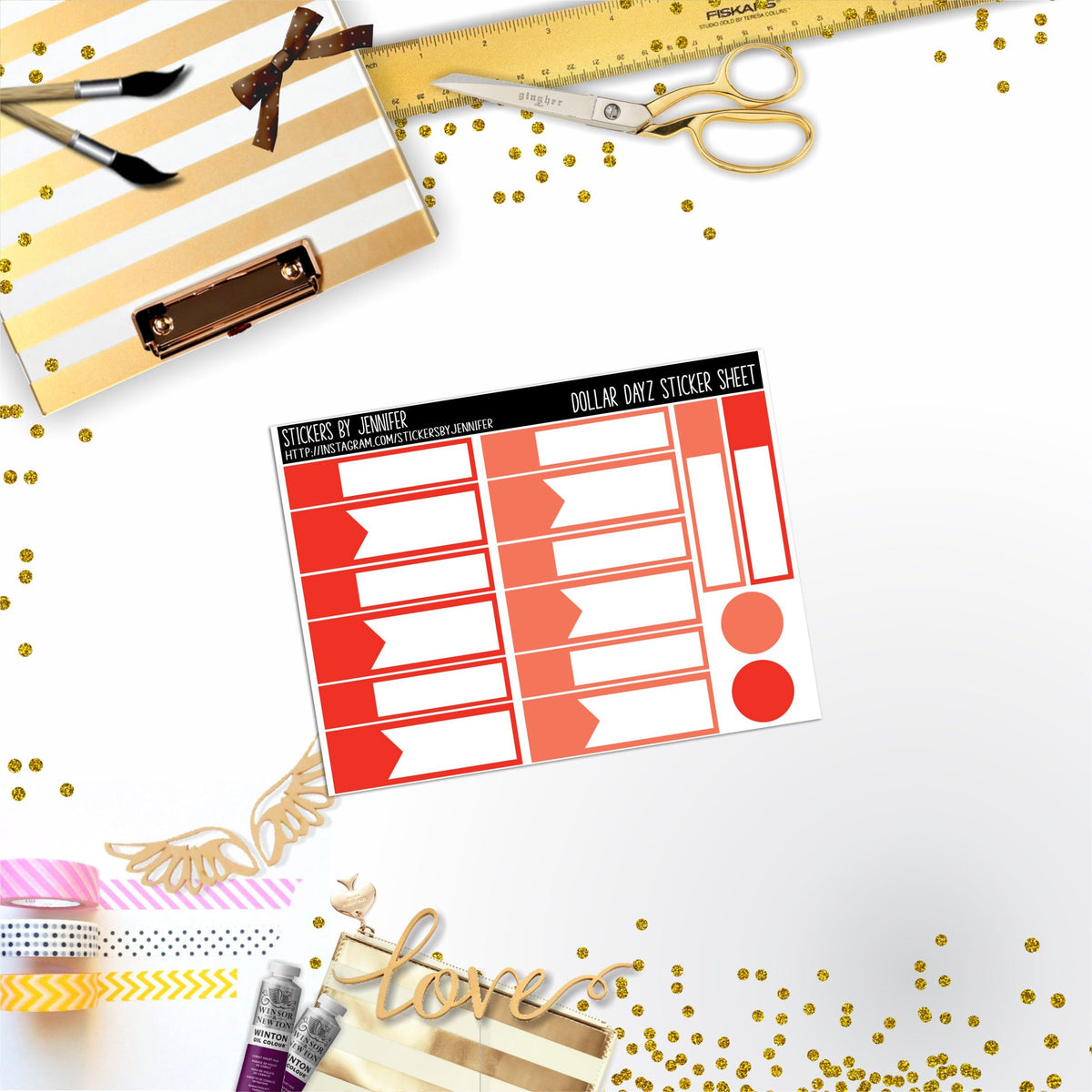 Deco Mini DD439 Planner Stickers, Bullet Journal, Functional Planner Stickers, Stationary Stickers