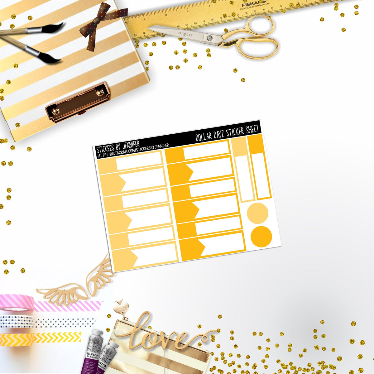 Deco Mini DD441 Planner Stickers, Bullet Journal, Functional Planner Stickers, Stationary Stickers