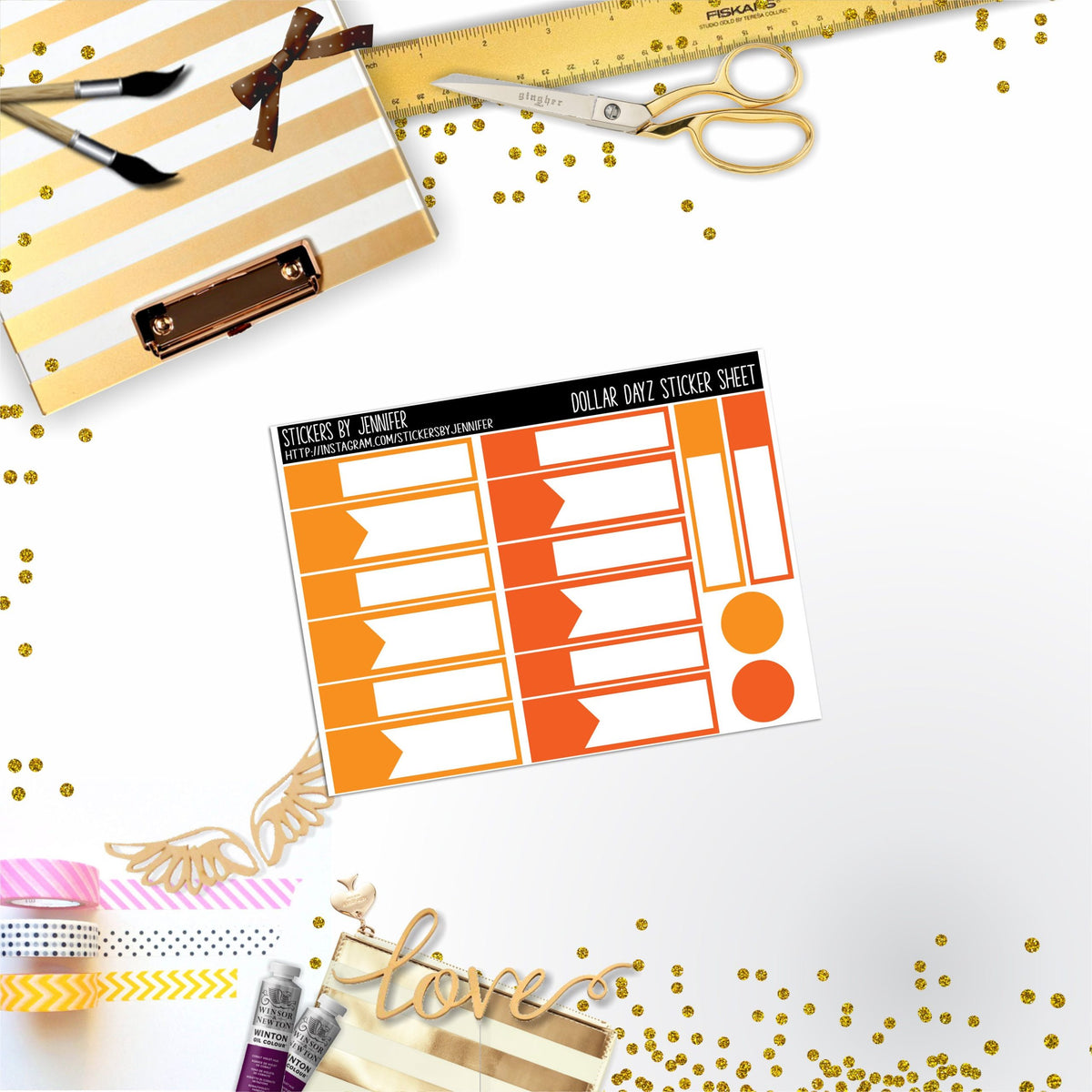 Deco Mini DD442 Planner Stickers, Bullet Journal, Functional Planner Stickers, Stationary Stickers