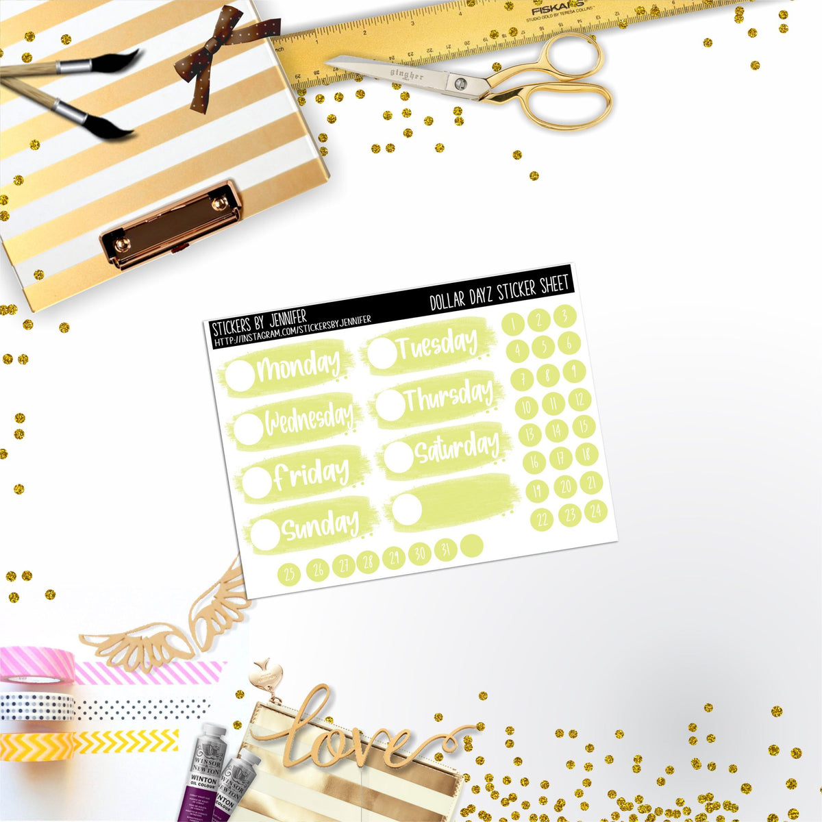 Deco Mini DD460 Planner Stickers, Bullet Journal, Functional Planner Stickers, Stationary Stickers