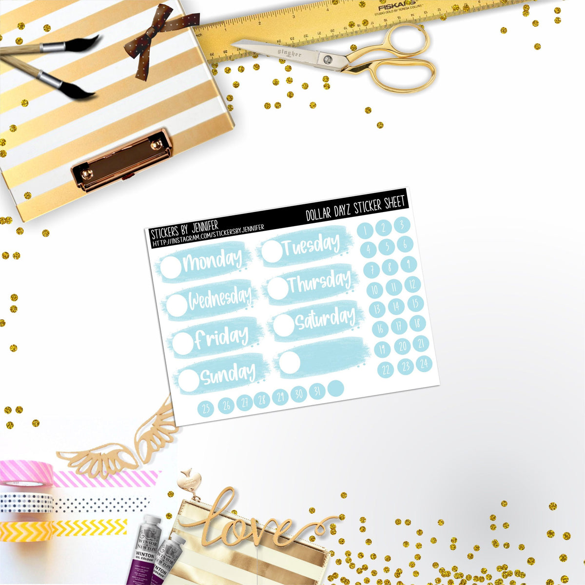 Deco Mini DD481 Planner Stickers, Bullet Journal, Functional Planner Stickers, Stationary Stickers