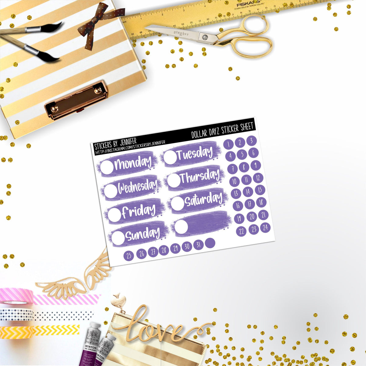 Deco Mini DD499 Planner Stickers, Bullet Journal, Functional Planner Stickers, Stationary Stickers