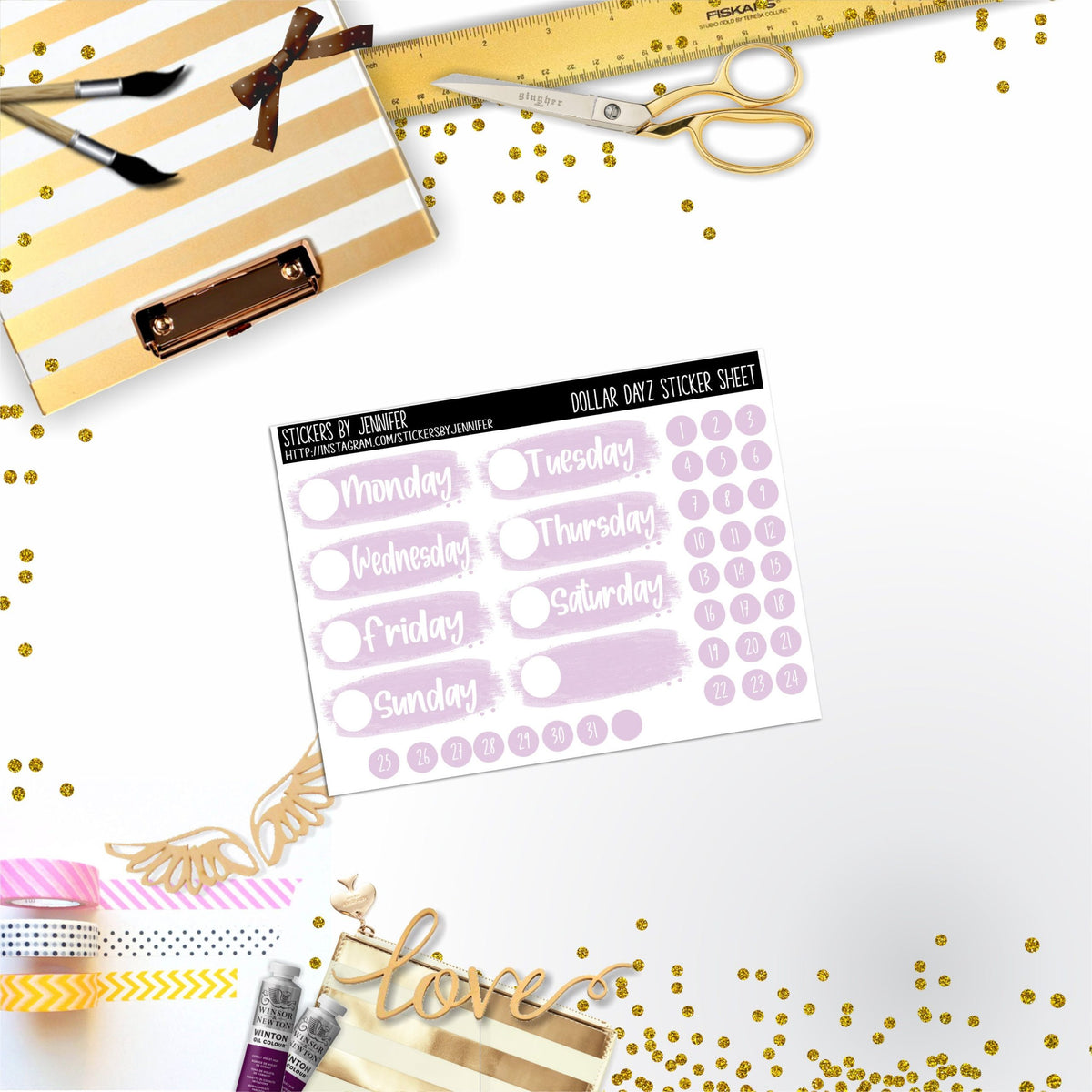 Deco Mini DD506 Planner Stickers, Bullet Journal, Functional Planner Stickers, Stationary Stickers
