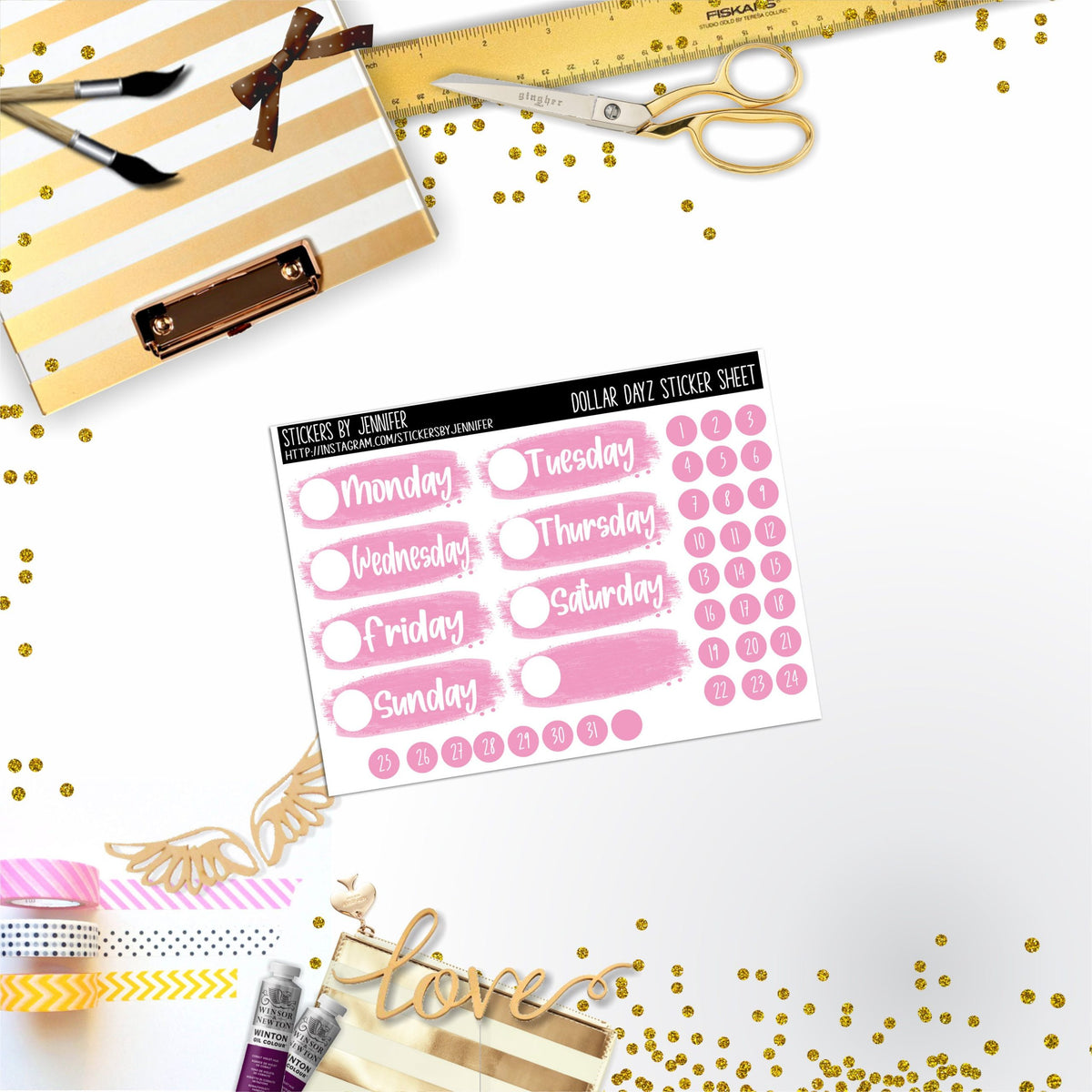 Deco Mini DD508 Planner Stickers, Bullet Journal, Functional Planner Stickers, Stationary Stickers