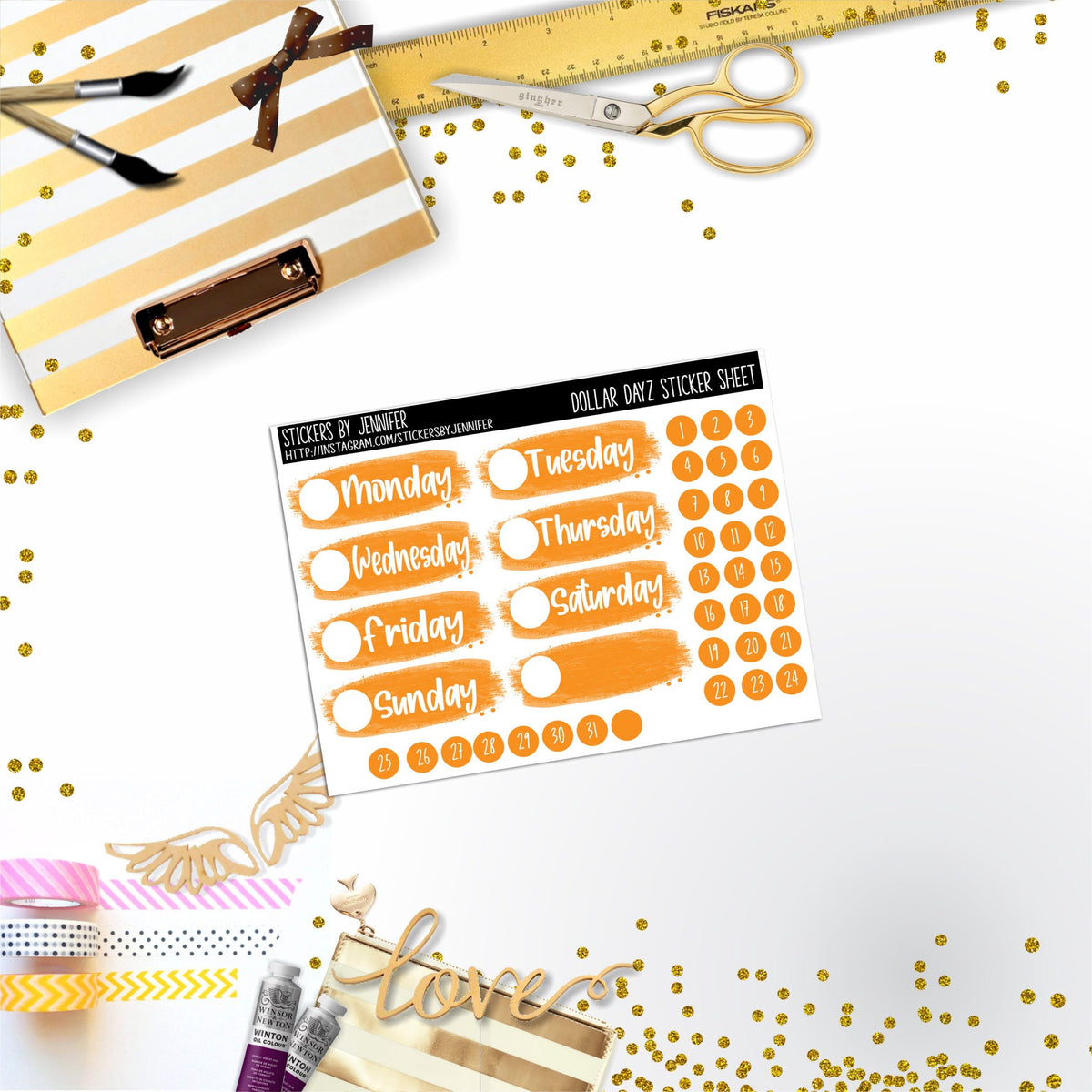 Deco Mini DD532 Planner Stickers, Bullet Journal, Functional Planner Stickers, Stationary Stickers