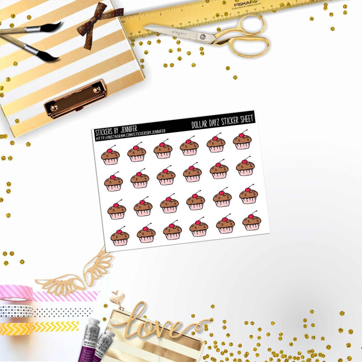 Deco Mini DD553 Planner Stickers, Bullet Journal, Functional Planner Stickers, Stationary Stickers