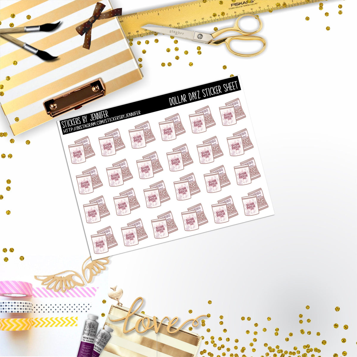Deco Mini DD607 Planner Stickers, Bullet Journal, Functional Planner Stickers, Stationary Stickers