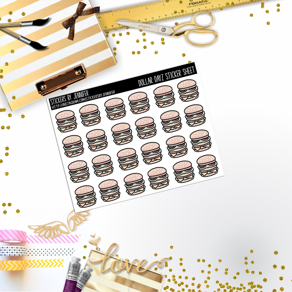 Deco Mini DD616 Planner Stickers, Bullet Journal, Functional Planner Stickers, Stationary Stickers