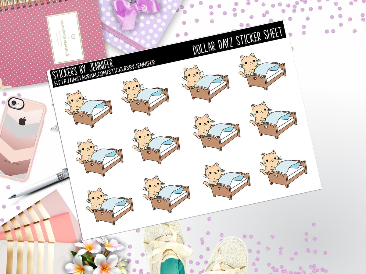 Deco Mini DD663 Planner Stickers, Bullet Journal, Functional Planner Stickers, Stationary Stickers