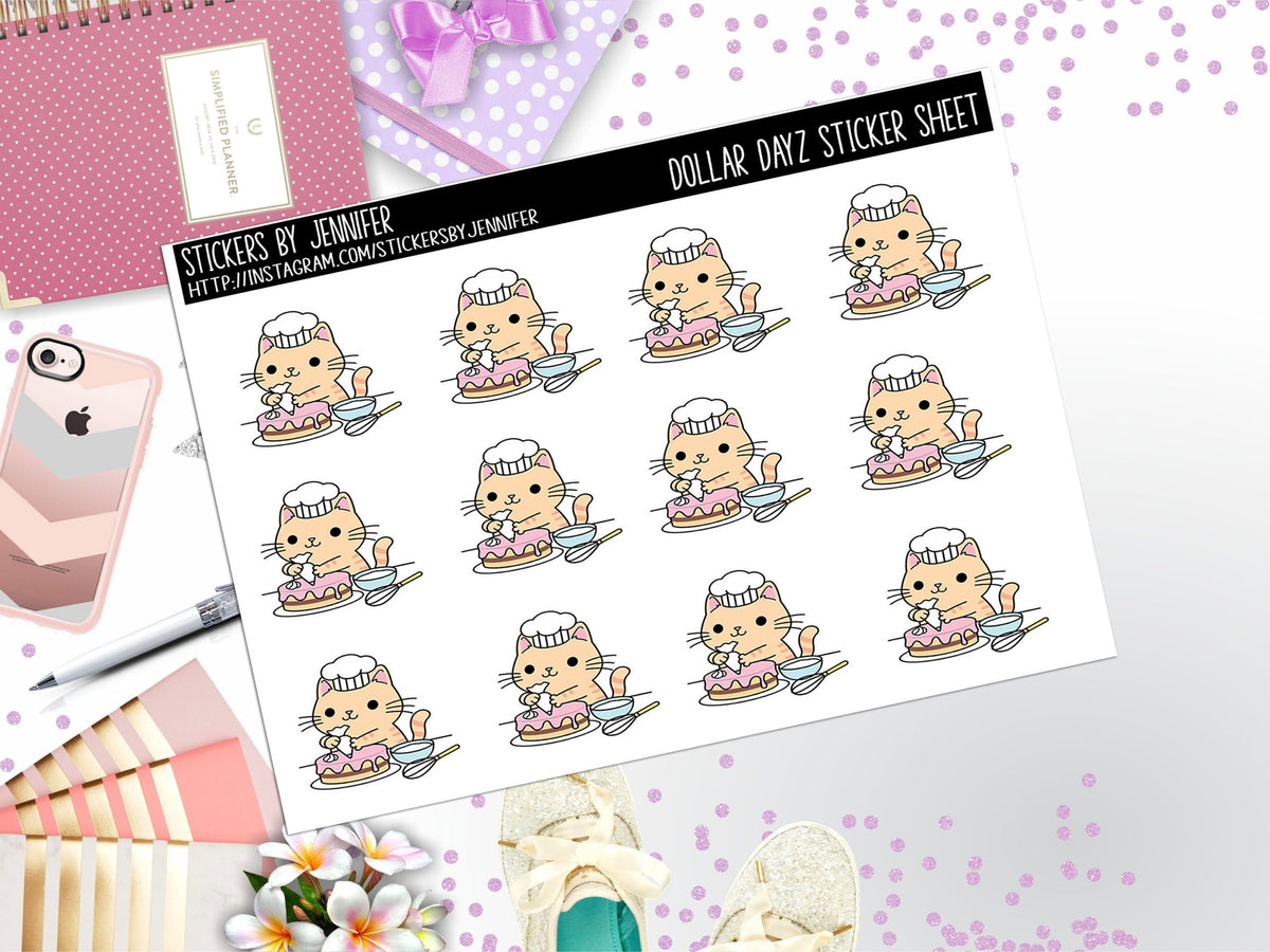 Deco Mini DD666 Planner Stickers, Bullet Journal, Functional Planner Stickers, Stationary Stickers