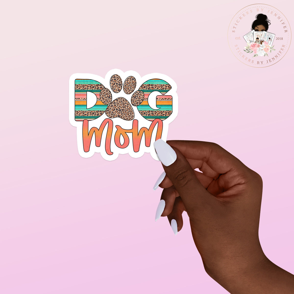 Dog Mom Vinyl Sticker