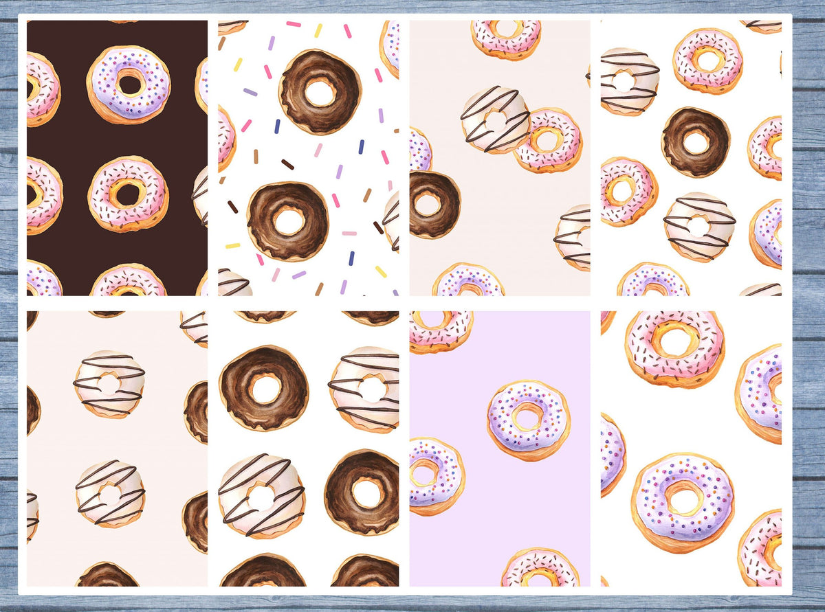 Donuts Full Box Planner Stickers, Big Happy Planner, Erin Condren, Classic Happy Planner