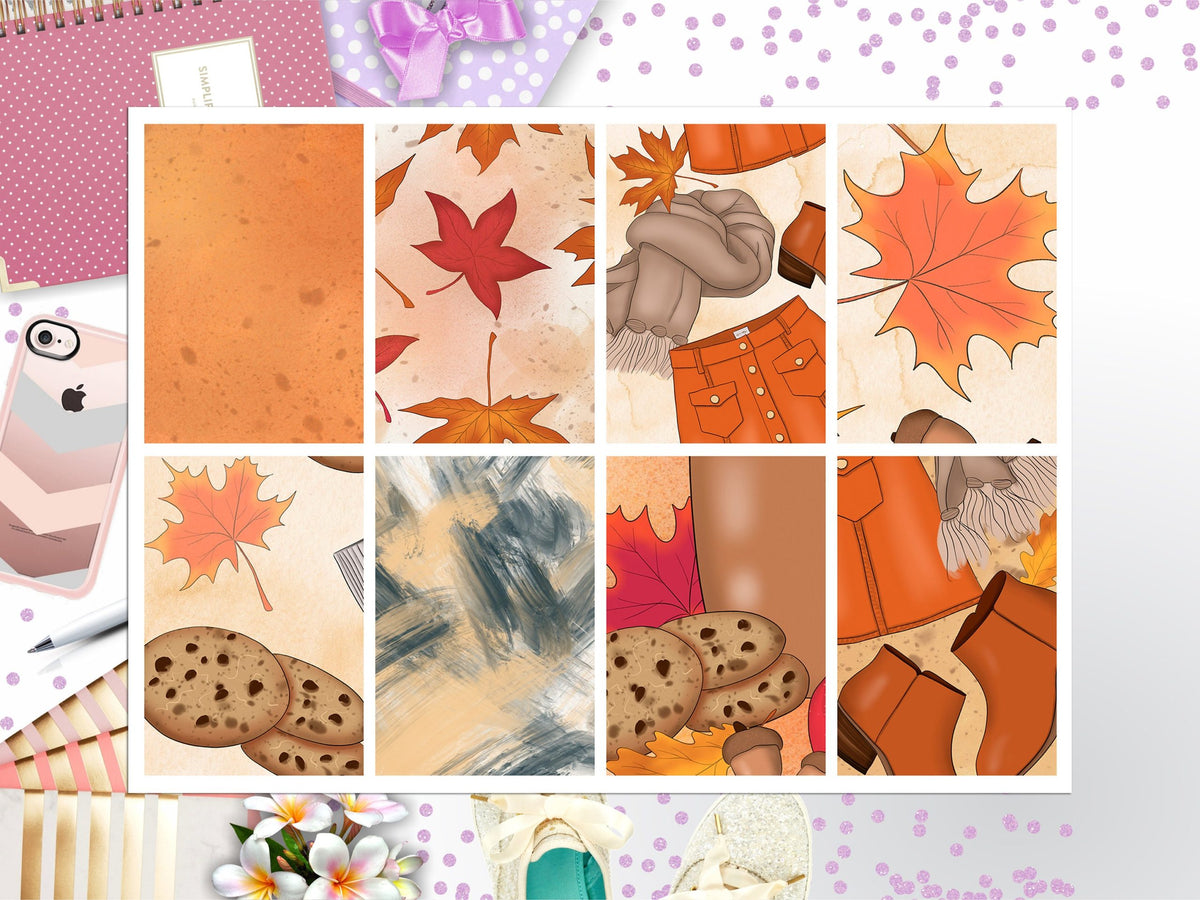 Fall Cookies Full Box Big Happy Planner, Erin Condren, Classic Happy Planner
