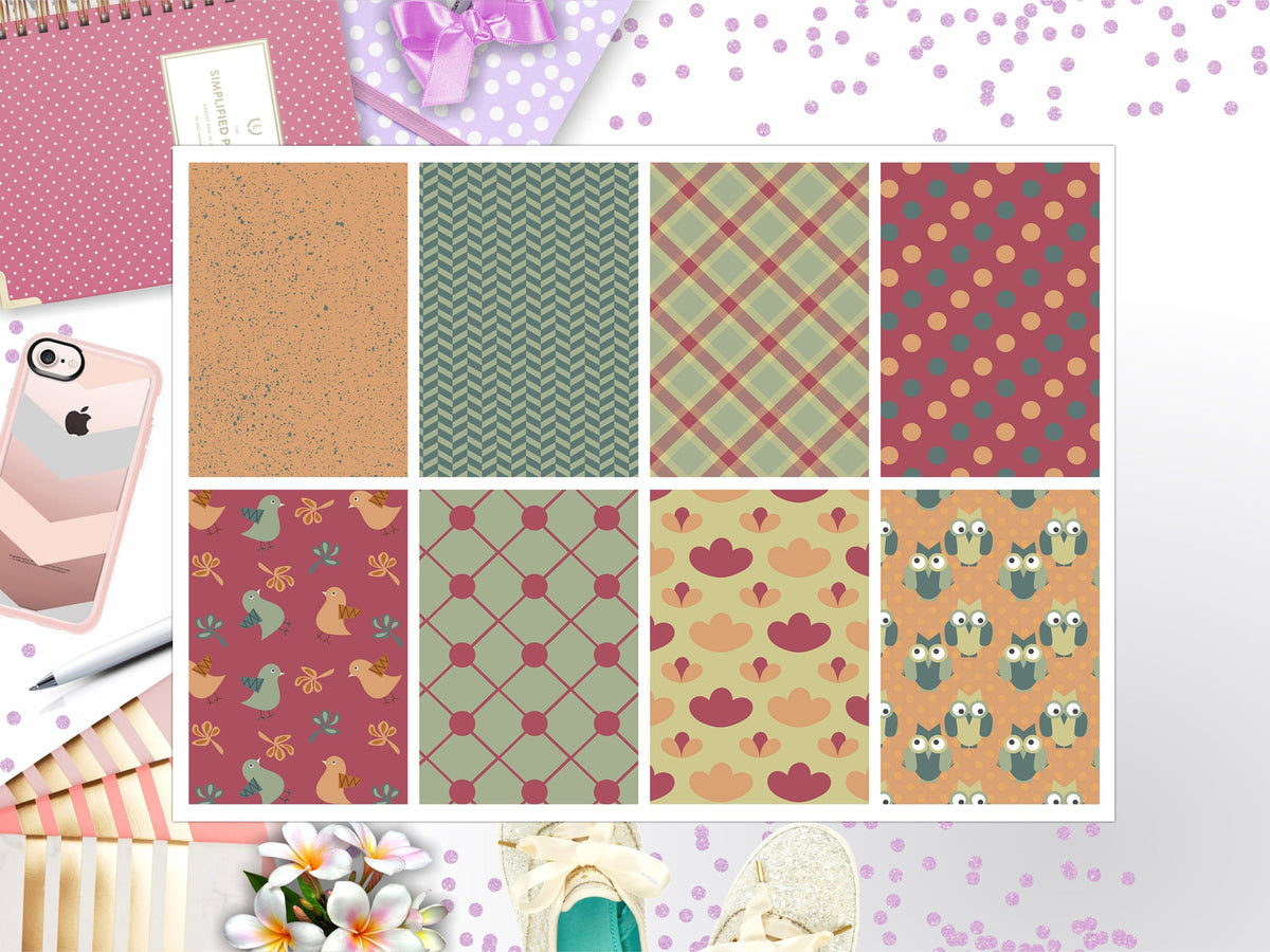 Fall Owl Full Box Big Happy Planner, Erin Condren, Classic Happy Planner