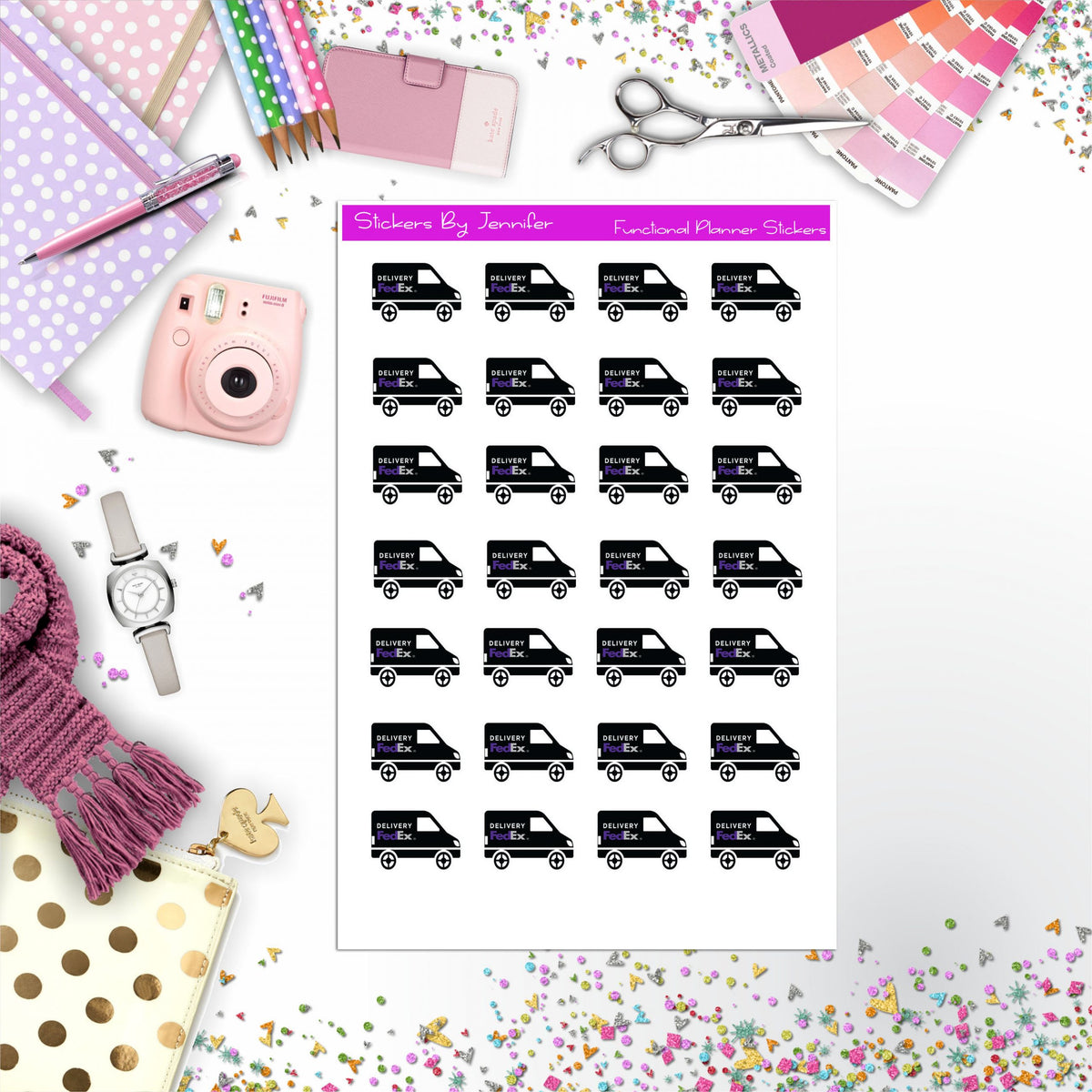 Fedex Delivery Planner Stickers
